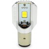 SET 2 LAMPADE LAMPADINE LED 12/24V 6000K BA20d FARO ANTERIORE APE 703 602 MOTO