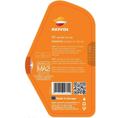 Repsol SMARTER SCOOTER 4T 5W-40 1L