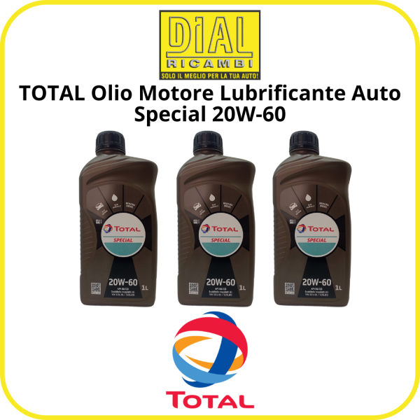 TOTAL Olio Motore Lubrificante Auto Special 20W-60 Lt. 3