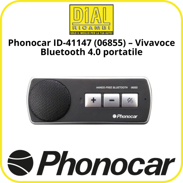 Kit Vivavoce Bluetooth Portatile Universale Nuovo Originale Phonocar 06855