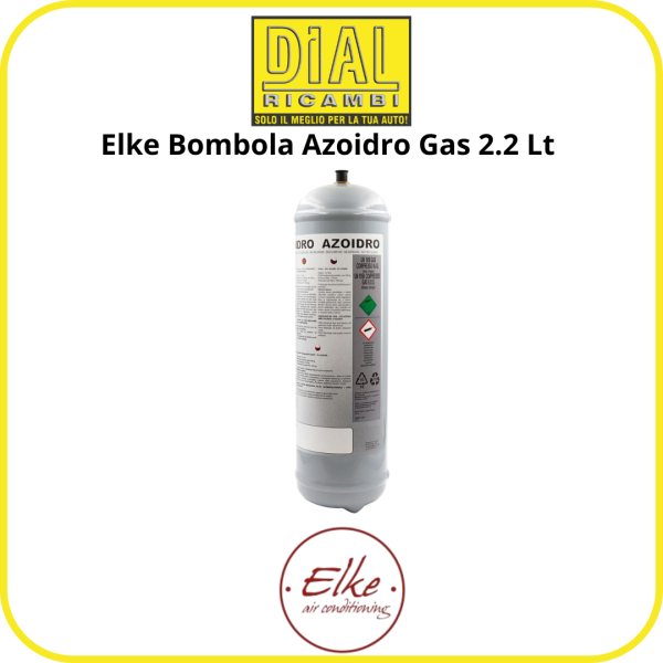 Elke Forming Gas 95 – Bombola Azoidro 2.2 Lt – Alta Purezza, Pressione Costante