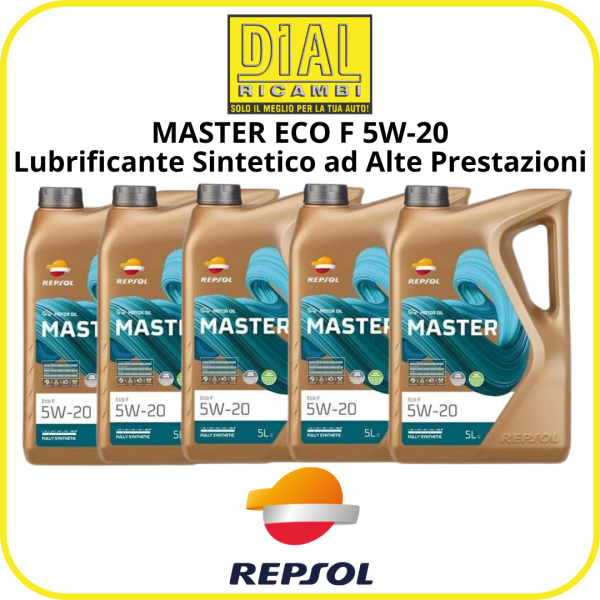 Repsol Master Eco F 5W-20 Olio Motore LUBRIFICANTE Auto 25 Litri