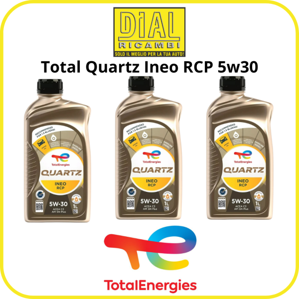Olio Motore Total Quartz Ineo RCP 5W30 – Lubrificante Sintetico Alta Protezione 3L