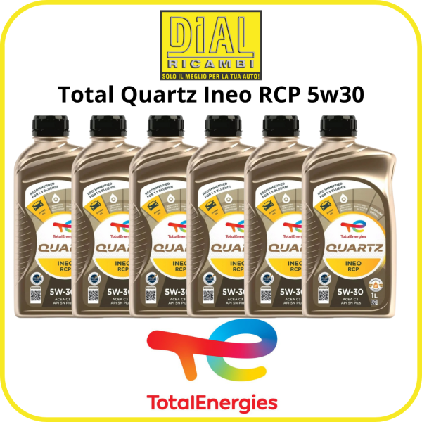 Olio Motore Total Quartz Ineo RCP 5W30 – Lubrificante Sintetico Alta Protezione 6L