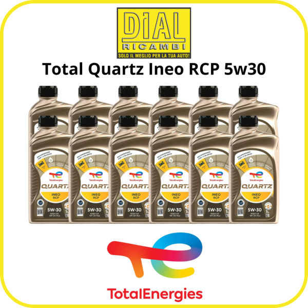 Olio Motore Total Quartz Ineo RCP 5W30 – Lubrificante Sintetico Alta Protezione 12L