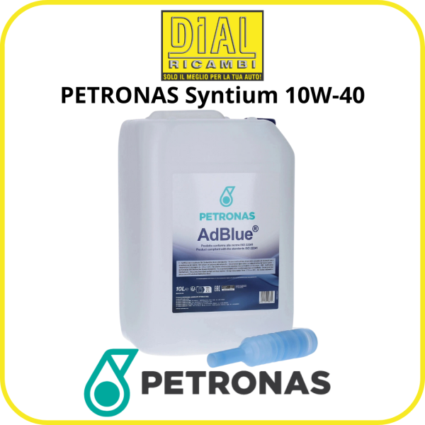 AdBlue® PETRONAS 10 L – Liquido additivo SCR per motori diesel Euro 5/Euro 6 – Tanica con beccuccio