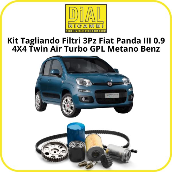 copy of Kit Tagliando 4 Filtri FIAT 500L 1.3D- MULTIJET -70 KW 95 PS/HP MONTAGGIO UFI