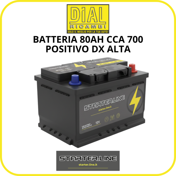 copy of Batteria Auto STARTER.LINE 80Ah 700A CCA 278x175x175mm Avviamento Potente Affidabile Universale